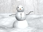Snowman In Blizzard